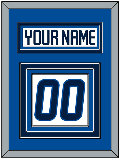 Winnipeg Nameplate & Number (Back) - Road White - Premier Tier 4