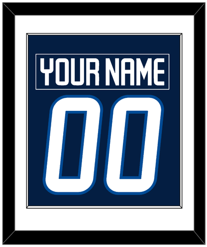 Winnipeg Nameplate & Number (Back) Combined - Home Navy Blue - Essential Tier 1