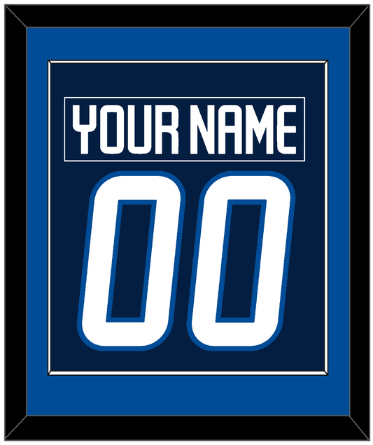 Winnipeg Nameplate & Number (Back) Combined - Home Navy Blue - Essential Tier 2