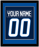 Winnipeg Nameplate & Number (Back) Combined - Home Navy Blue - Single Mat 2