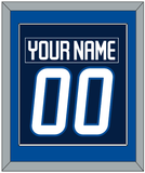 Winnipeg Nameplate & Number (Back) Combined - Home Navy Blue - Single Mat 2