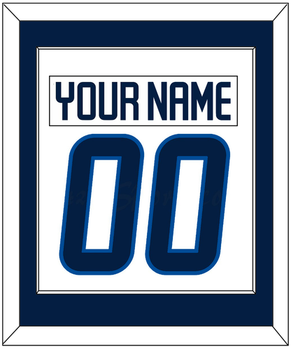 Winnipeg Nameplate & Number (Back) Combined - Road White - Essential Tier 1