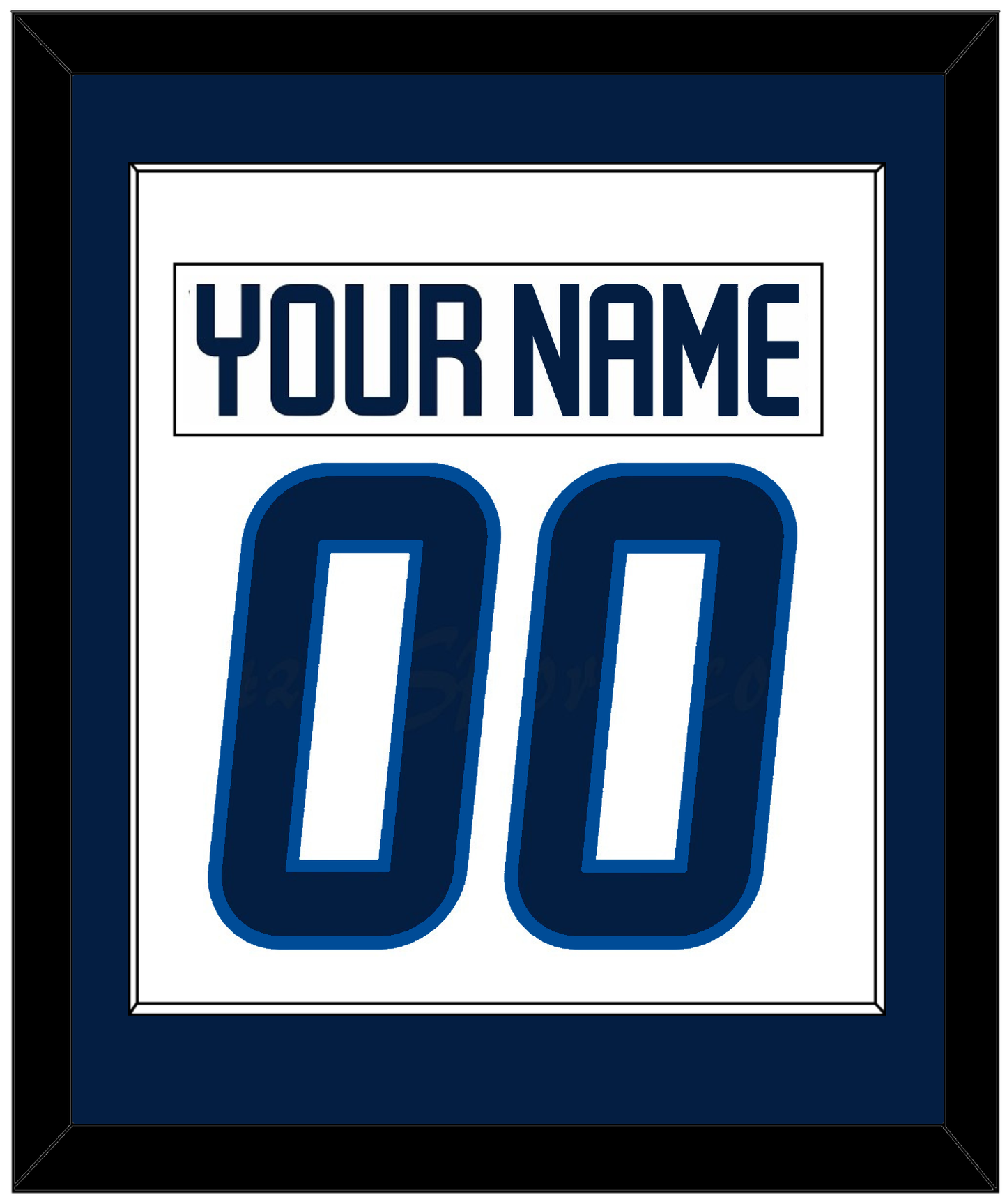 Winnipeg Nameplate & Number (Back) Combined - Road White - Essential Tier 1