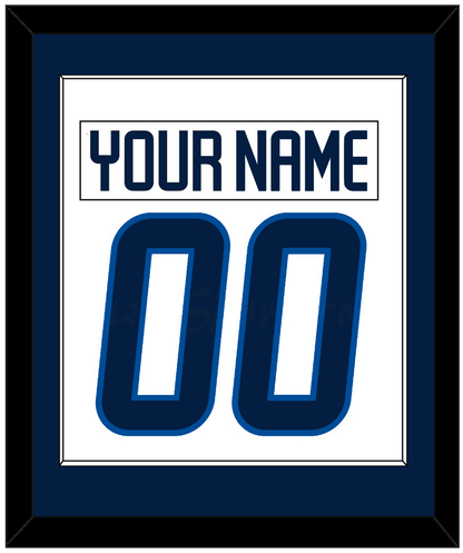 Winnipeg Nameplate & Number (Back) Combined - Road White - Essential Tier 1