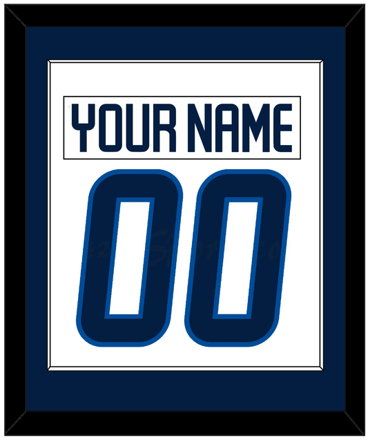 Winnipeg Nameplate & Number (Back) Combined - Road White - Essential Tier 1
