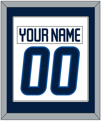 Winnipeg Nameplate & Number (Back) Combined - Road White - Essential Tier 1
