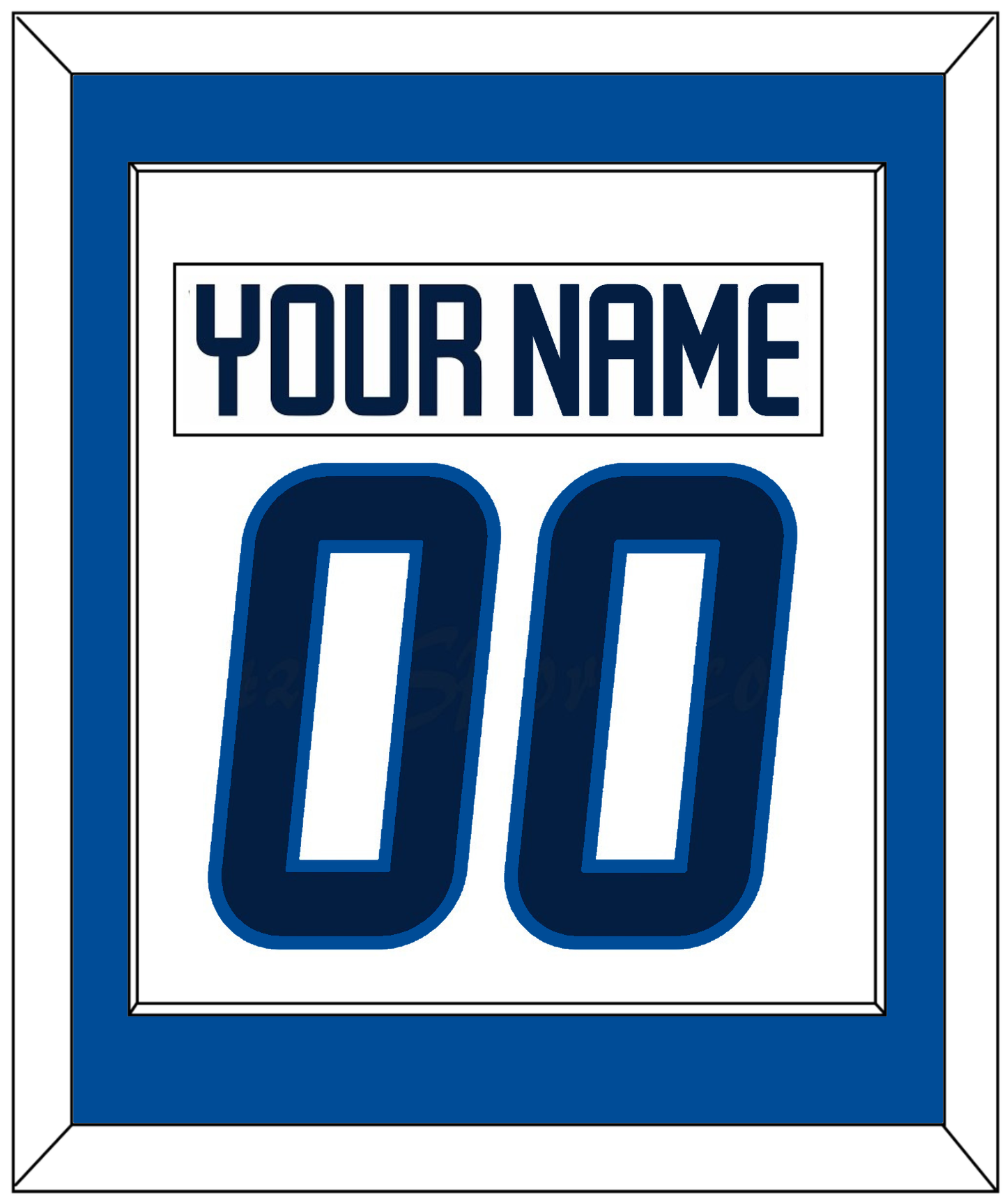 Winnipeg Nameplate & Number (Back) Combined - Road White - Essential Tier 2