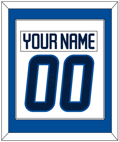 Winnipeg Nameplate & Number (Back) Combined - Road White - Essential Tier 2