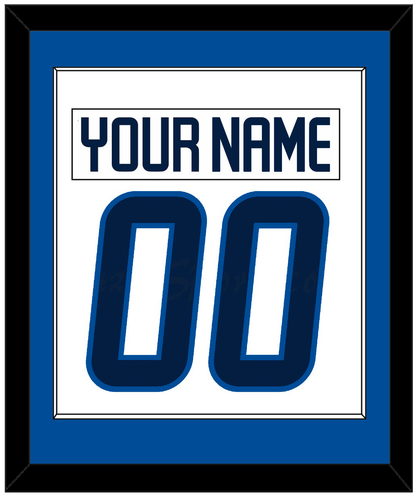 Winnipeg Nameplate & Number (Back) Combined - Road White - Essential Tier 2