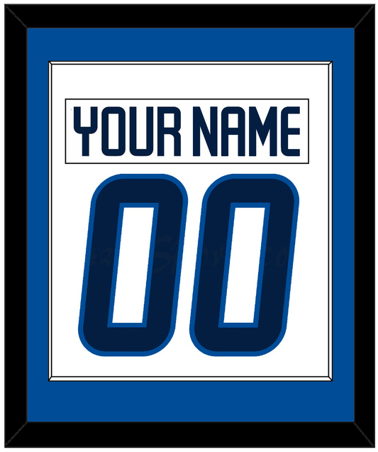 Winnipeg Nameplate & Number (Back) Combined - Road White - Essential Tier 2