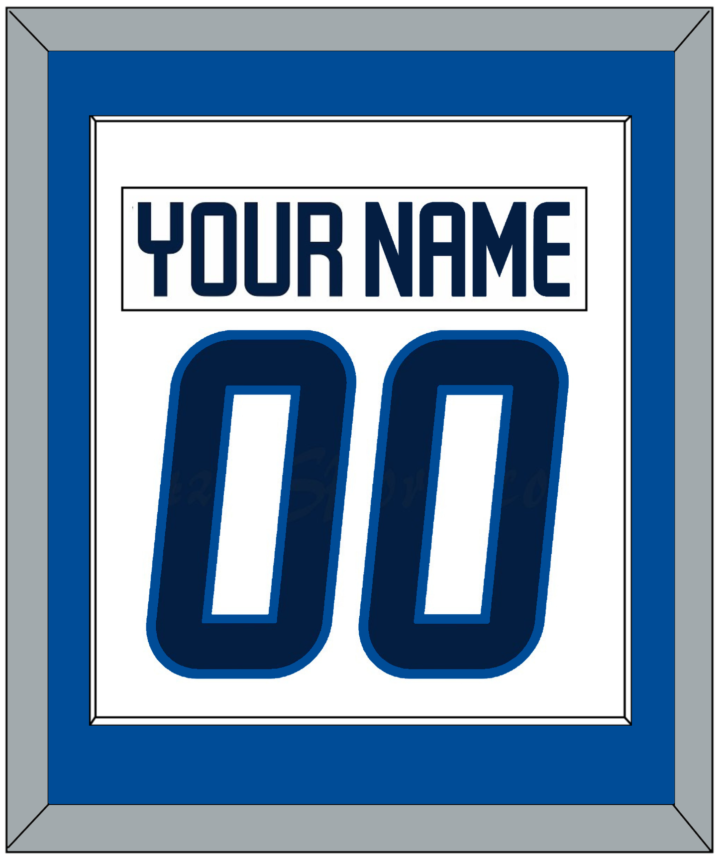 Winnipeg Nameplate & Number (Back) Combined - Road White - Essential Tier 2