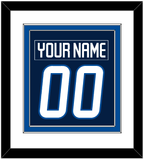 Winnipeg Nameplate & Number (Back) Combined - Home Navy Blue - Double Mat 1