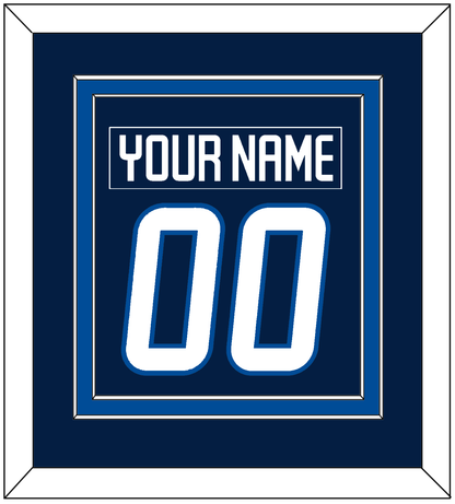 Winnipeg Nameplate & Number (Back) Combined - Home Navy Blue - Signature Tier 2