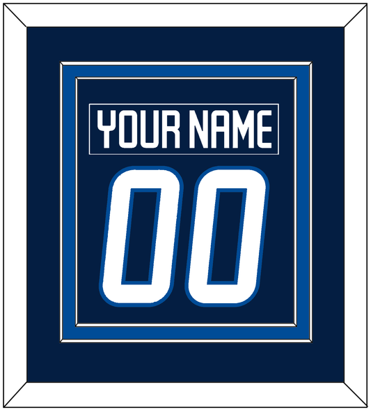 Winnipeg Nameplate & Number (Back) Combined - Home Navy Blue - Signature Tier 2
