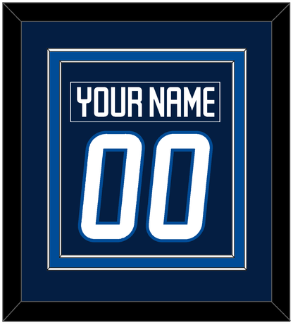 Winnipeg Nameplate & Number (Back) Combined - Home Navy Blue - Signature Tier 2