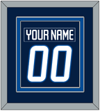 Winnipeg Nameplate & Number (Back) Combined - Home Navy Blue - Double Mat 2