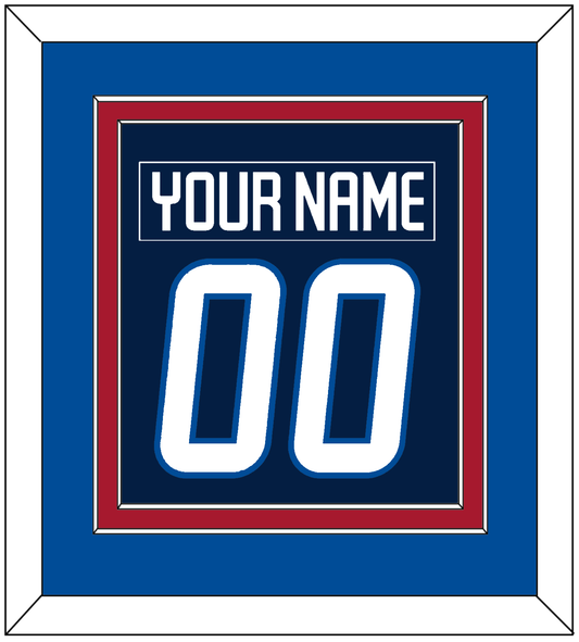 Winnipeg Nameplate & Number (Back) Combined - Home Navy Blue - Signature Tier 3