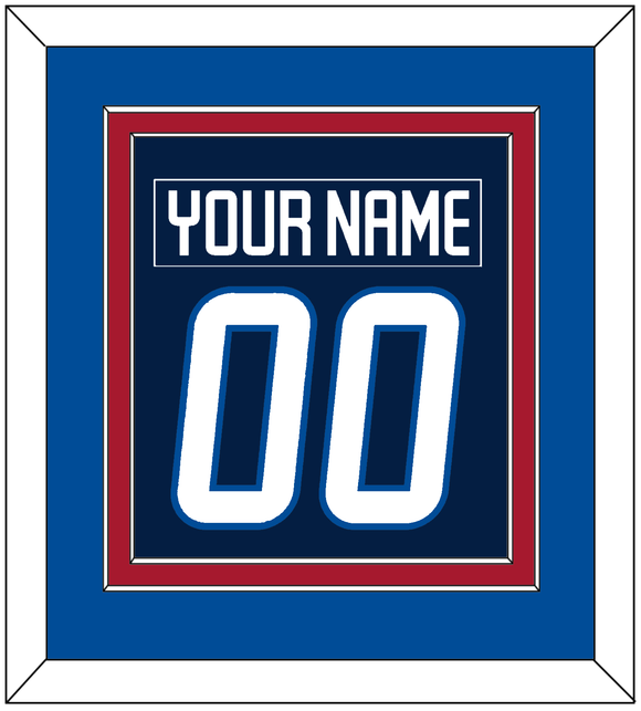 Winnipeg Nameplate & Number (Back) Combined - Home Navy Blue - Double Mat 3