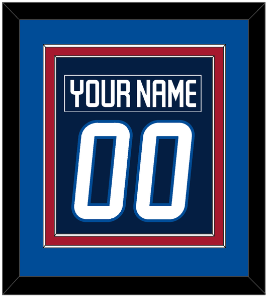 Winnipeg Nameplate & Number (Back) Combined - Home Navy Blue - Signature Tier 3