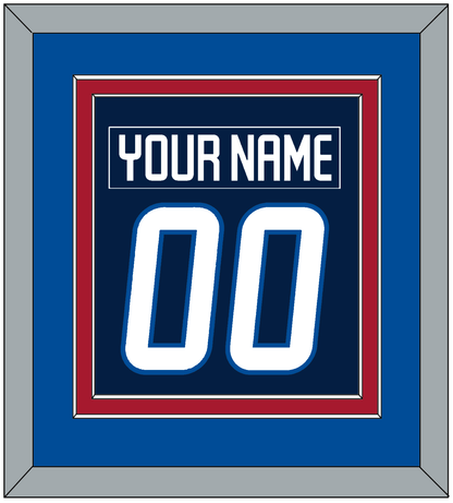 Winnipeg Nameplate & Number (Back) Combined - Home Navy Blue - Signature Tier 3