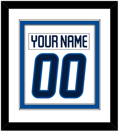Winnipeg Nameplate & Number (Back) Combined - Road White - Signature Tier 1