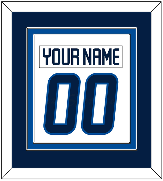 Winnipeg Nameplate & Number (Back) Combined - Road White - Signature Tier 2