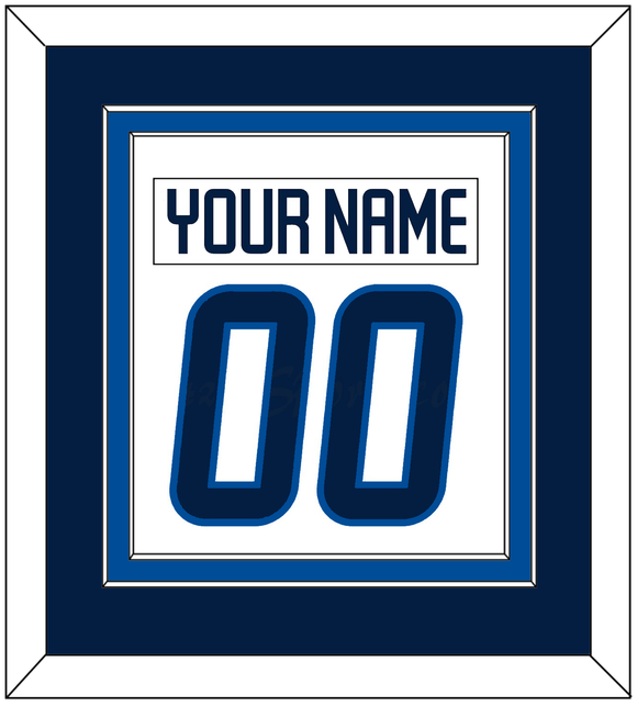Winnipeg Nameplate & Number (Back) Combined - Road White - Double Mat 2