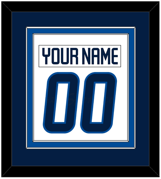 Winnipeg Nameplate & Number (Back) Combined - Road White - Signature Tier 2