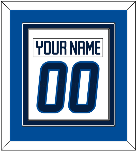 Winnipeg Nameplate & Number (Back) Combined - Road White - Signature Tier 3