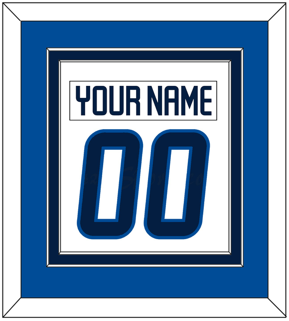 Winnipeg Nameplate & Number (Back) Combined - Road White - Double Mat 3