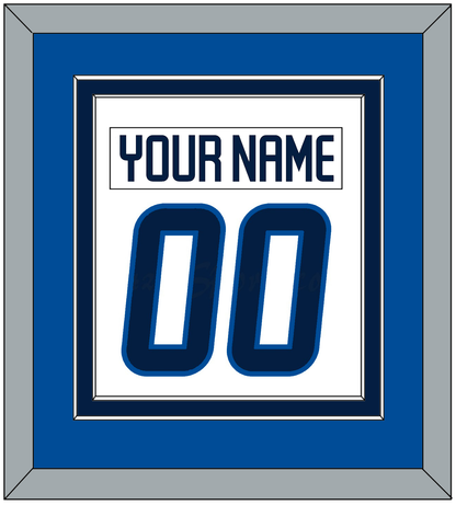 Winnipeg Nameplate & Number (Back) Combined - Road White - Signature Tier 3