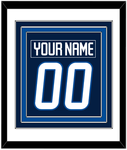 Winnipeg Nameplate & Number (Back) Combined - Home Navy Blue - Premier Tier 1