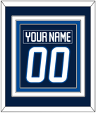 Winnipeg Nameplate & Number (Back) Combined - Home Navy Blue - Triple Mat 2