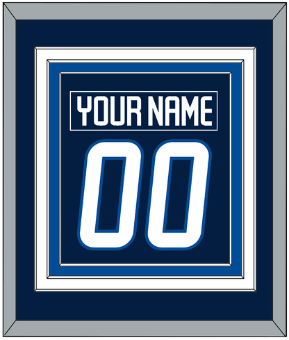 Winnipeg Nameplate & Number (Back) Combined - Home Navy Blue - Premier Tier 2
