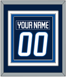 Winnipeg Nameplate & Number (Back) Combined - Home Navy Blue - Triple Mat 2