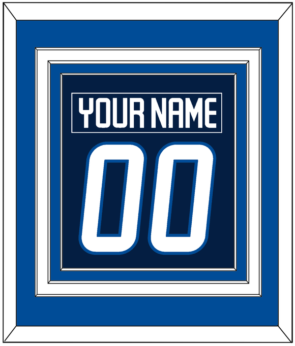 Winnipeg Nameplate & Number (Back) Combined - Home Navy Blue - Triple Mat 3