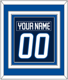 Winnipeg Nameplate & Number (Back) Combined - Home Navy Blue - Triple Mat 3