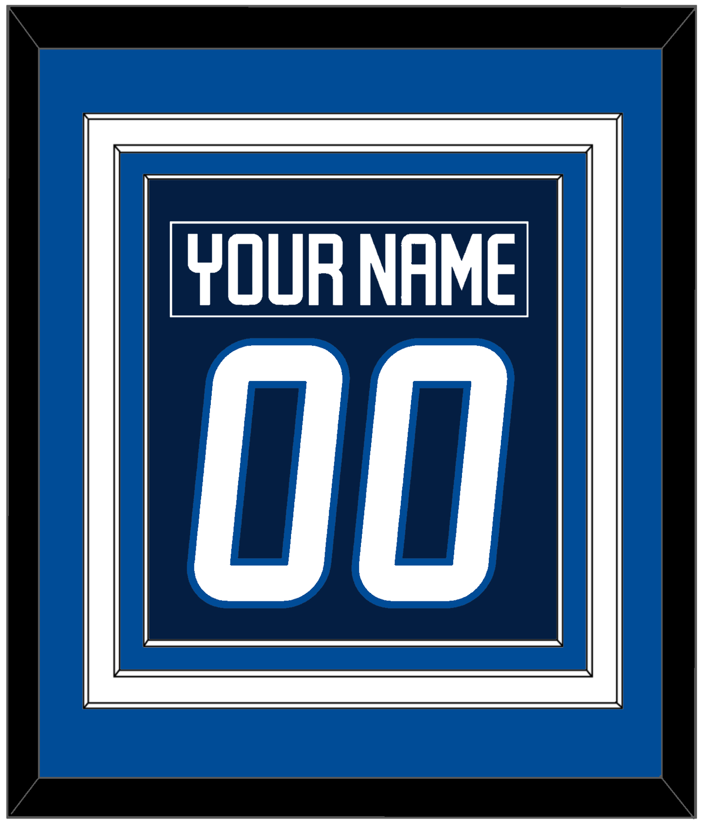 Winnipeg Nameplate & Number (Back) Combined - Home Navy Blue - Premier Tier 3