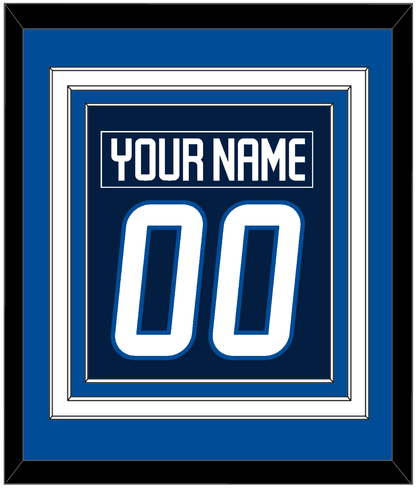 Winnipeg Nameplate & Number (Back) Combined - Home Navy Blue - Premier Tier 3