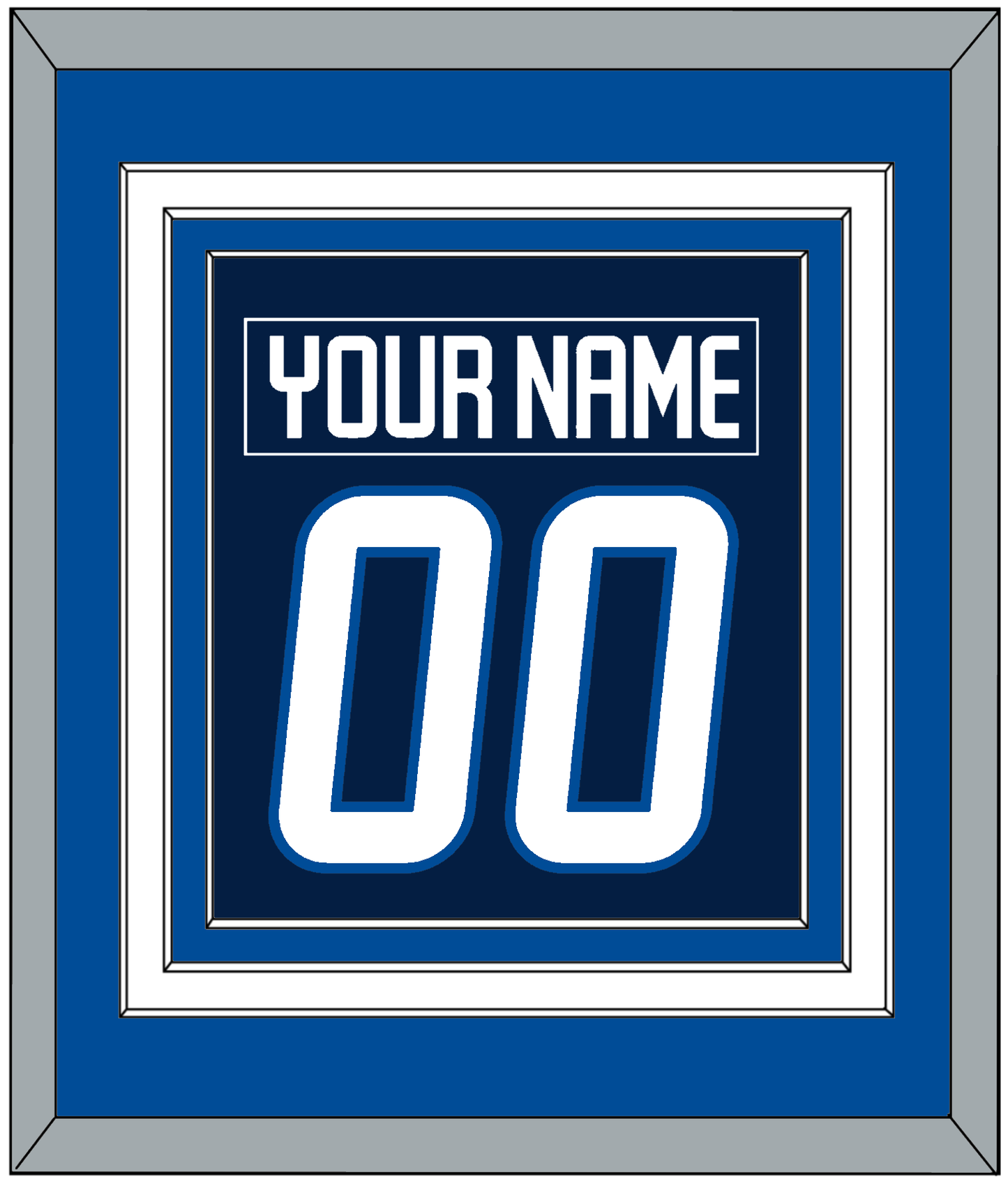 Winnipeg Nameplate & Number (Back) Combined - Home Navy Blue - Premier Tier 3