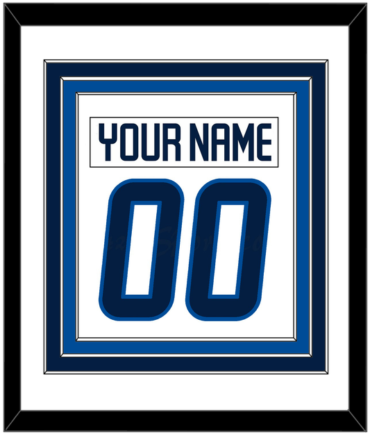 Winnipeg Nameplate & Number (Back) Combined - Road White - Premier Tier 1