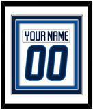 Winnipeg Nameplate & Number (Back) Combined - Road White - Triple Mat 1