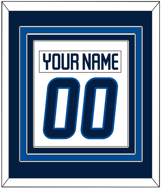 Winnipeg Nameplate & Number (Back) Combined - Road White - Premier Tier 2