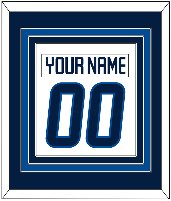 Winnipeg Nameplate & Number (Back) Combined - Road White - Triple Mat 2