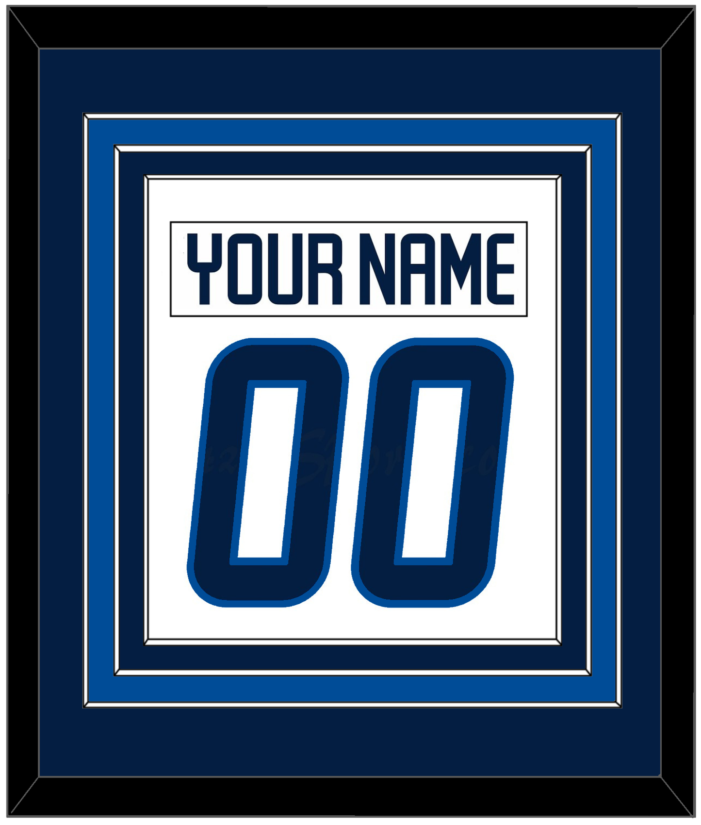 Winnipeg Nameplate & Number (Back) Combined - Road White - Premier Tier 2