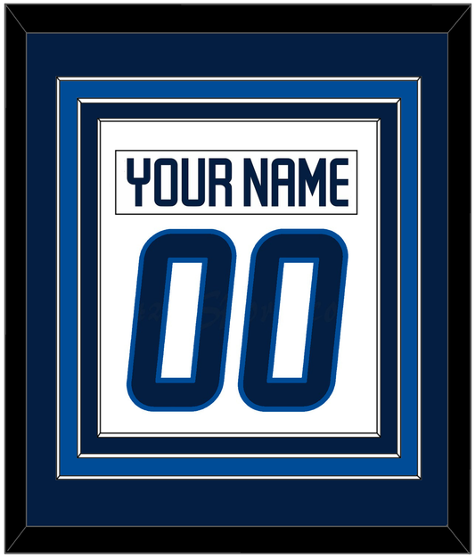 Winnipeg Nameplate & Number (Back) Combined - Road White - Premier Tier 2
