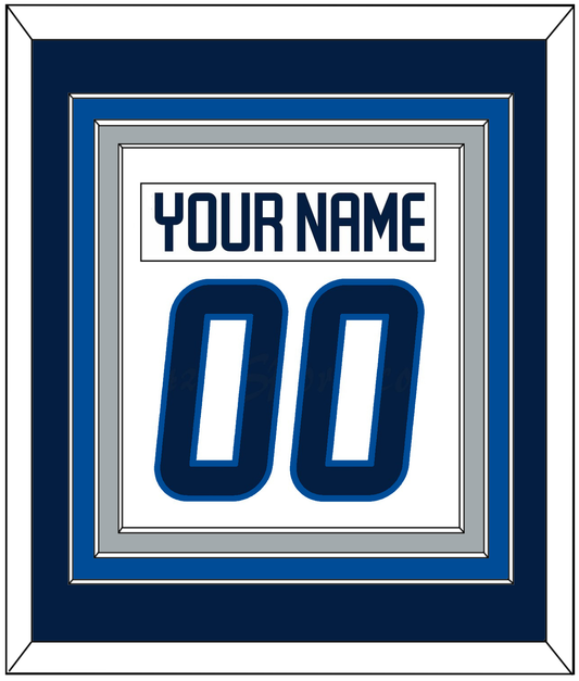 Winnipeg Nameplate & Number (Back) Combined - Road White - Premier Tier 3