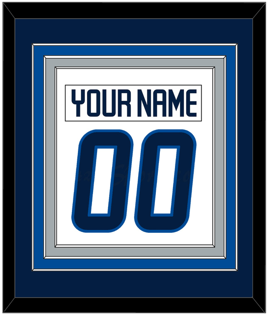 Winnipeg Nameplate & Number (Back) Combined - Road White - Premier Tier 3