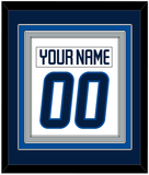 Winnipeg Nameplate & Number (Back) Combined - Road White - Triple Mat 3