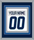 Winnipeg Nameplate & Number (Back) Combined - Road White - Triple Mat 3